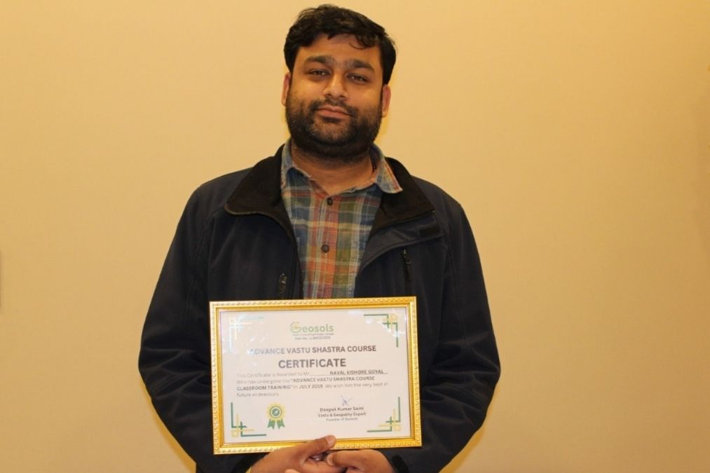 Best Vastu Consultant in India - Deepak Kumar Saini 31 Certificate 5