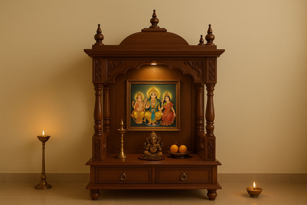 Ideal mandir design and colours as per Vastu Shastra