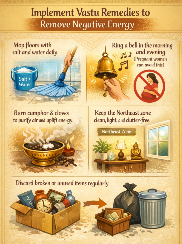 Implement Vastu Remedies to Remove Negative Energy