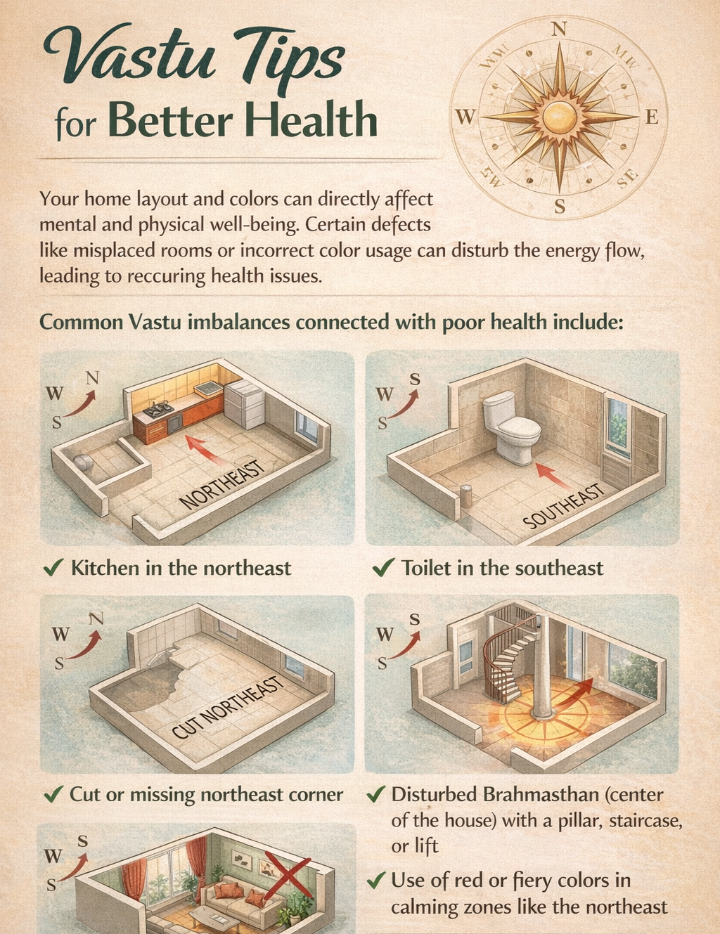Vastu tips for Better Health Vastu tips for Better Health