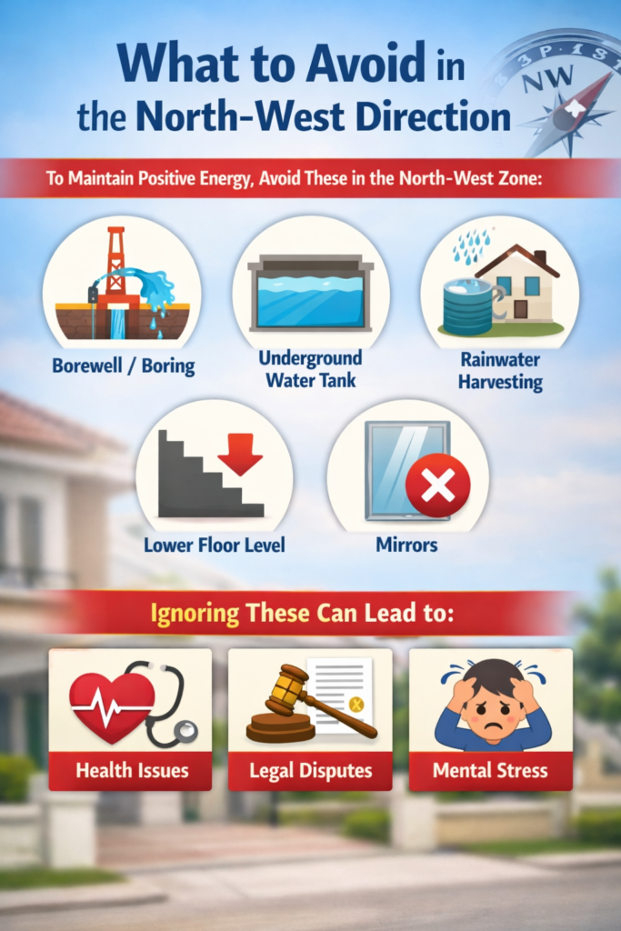 What Should Be Avoided in the North West Direction