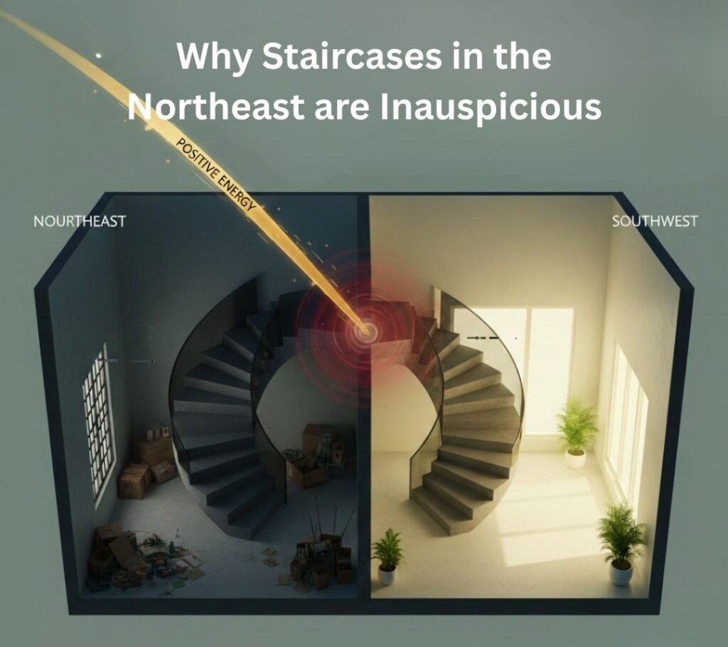 Why Staircases in the northeast are inauspicious Why Staircases in the northeast are inauspicious